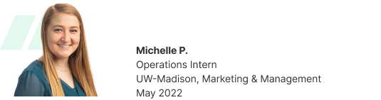 Michelle P, Direct Supply Operations Intern