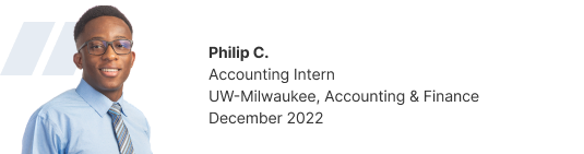 Philip C, Direct Supply Accounting Intern