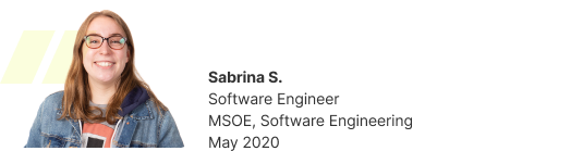 Sabrina S, Direct Supply Software Engineer Intern