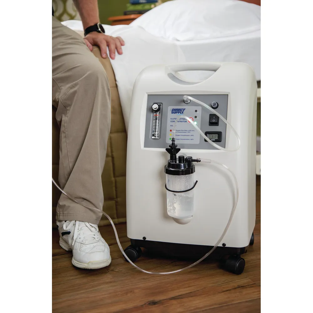 oxygen concentrator in a resident room